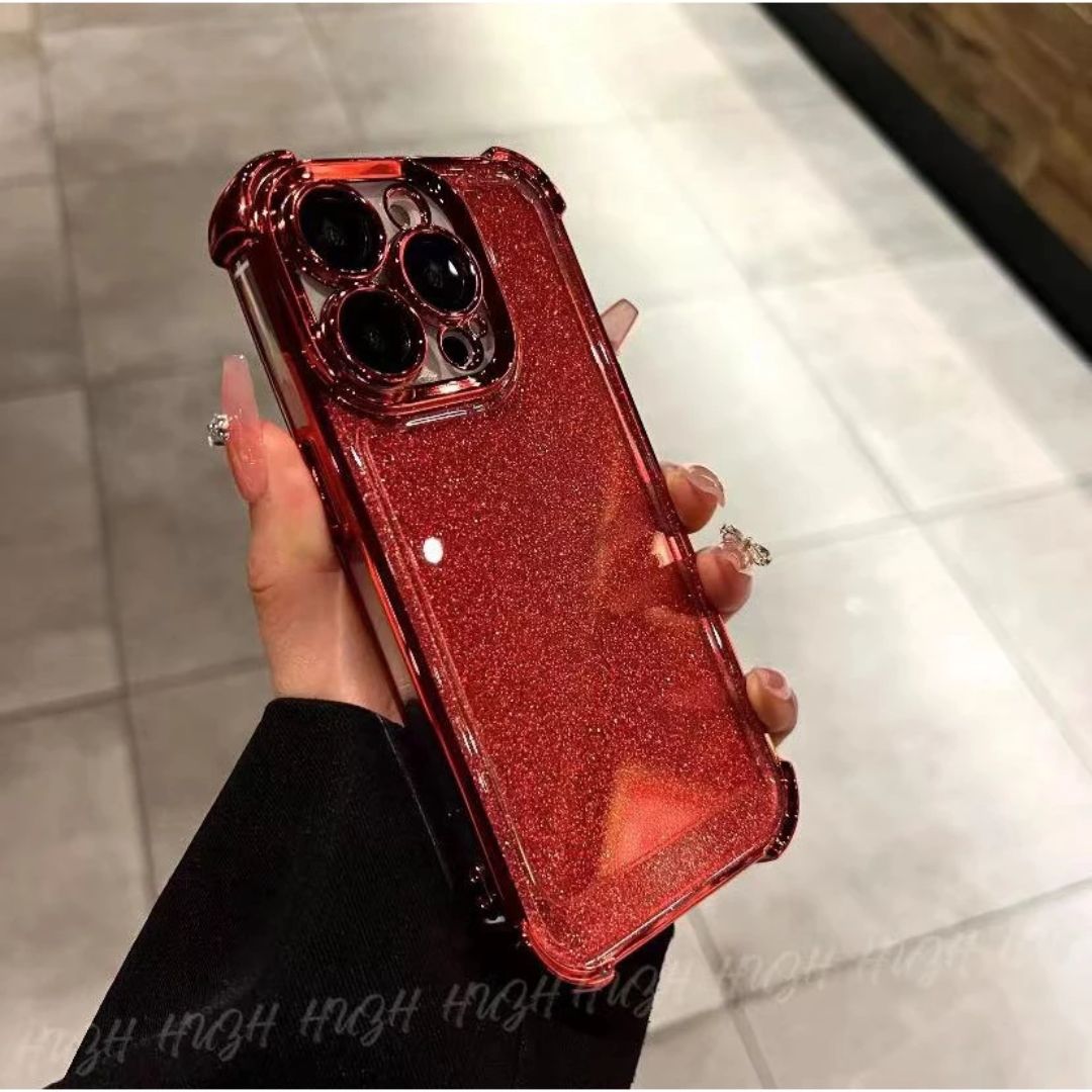 Case iPhone Brilho Proteção de Câmera e Cantos
