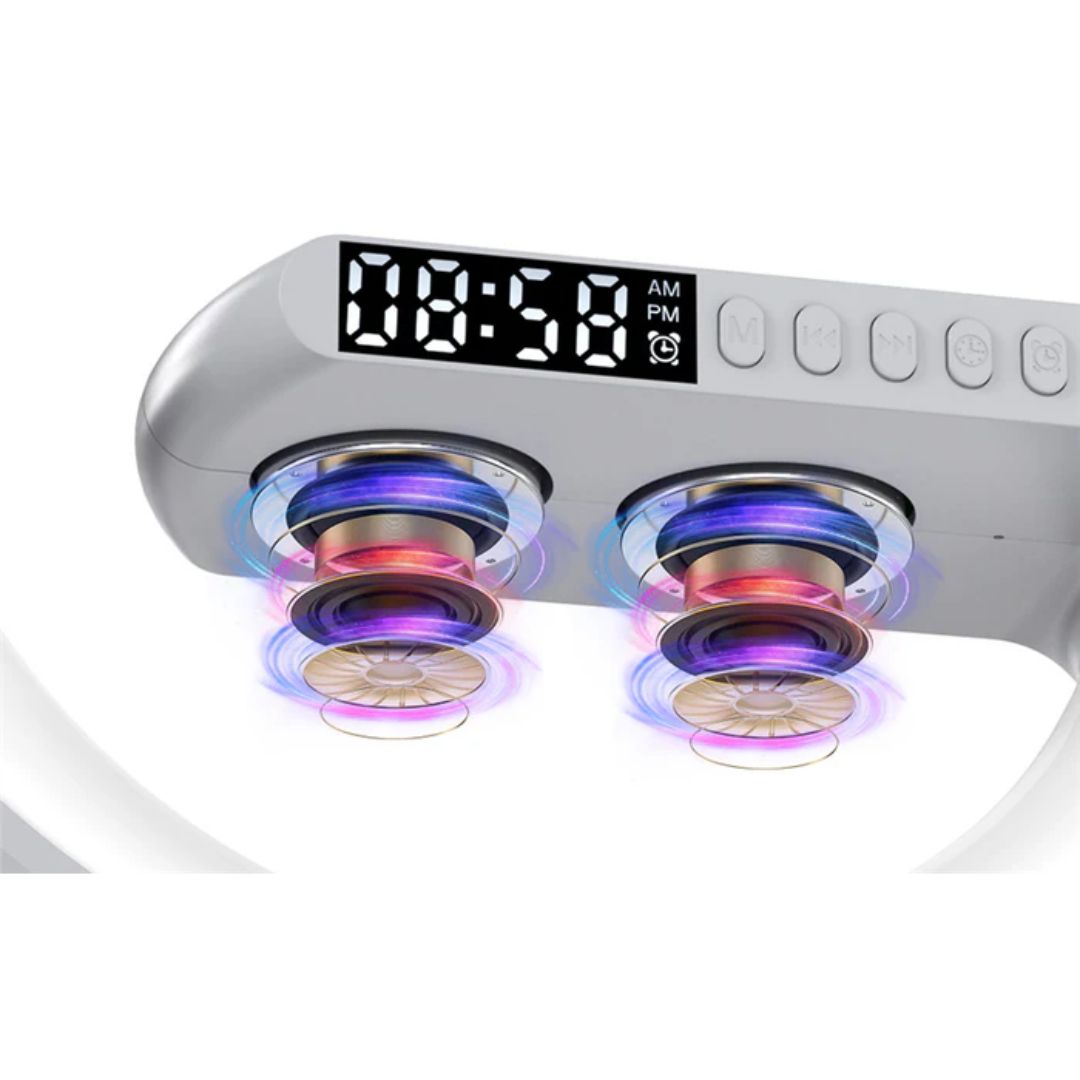 Carregador sem fio com Led RGB - Carregamento Rápido
