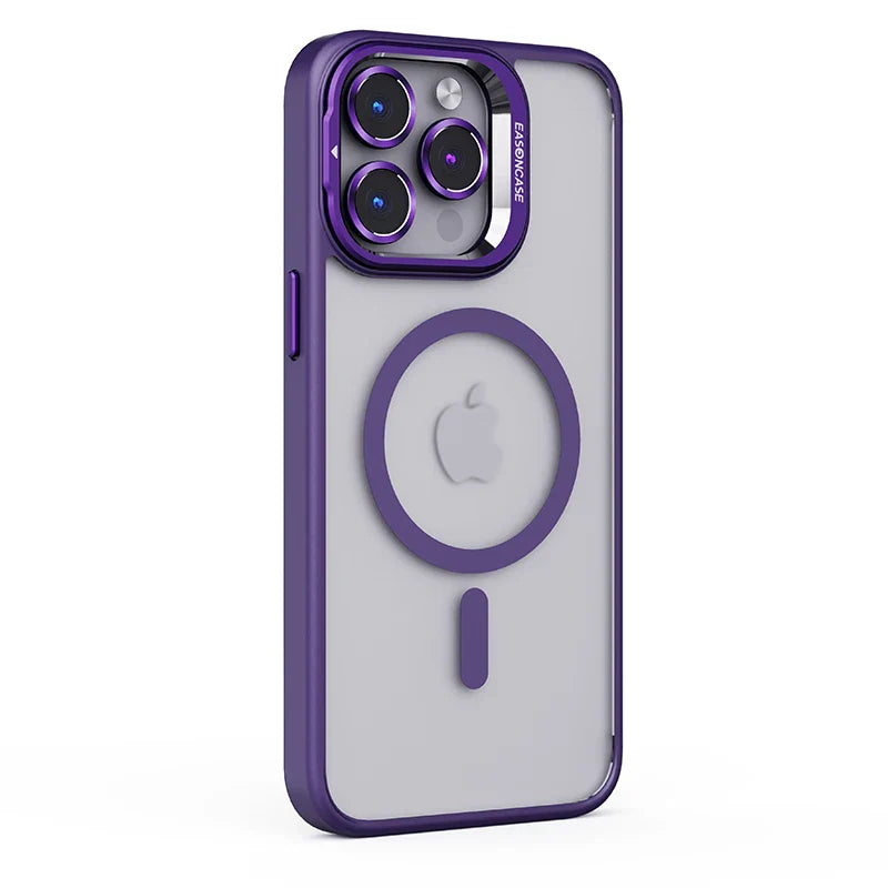 Case Nano Voxx Premium com MagSafe e detalhes em alumínio