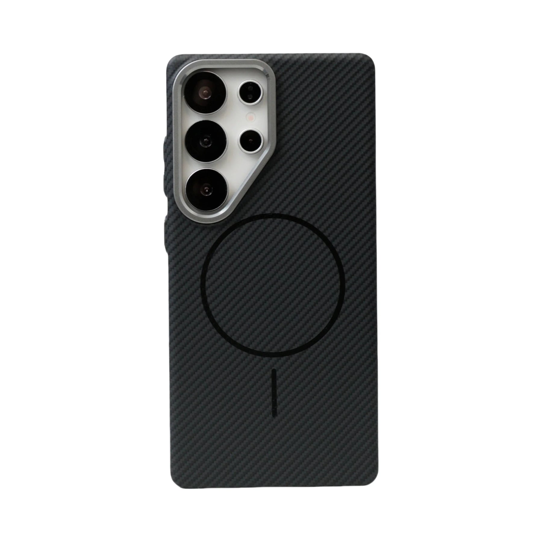 Case Samsung em Fibra de Carbono Texturada com Carregamento MagSafe