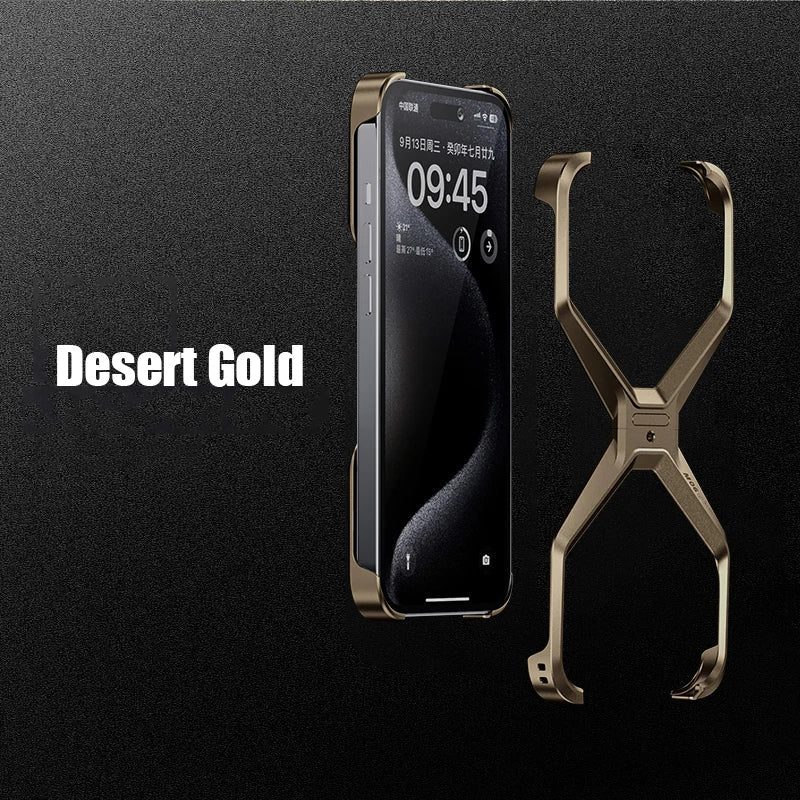 Case X IPhone Metal Minimalista Reforçada