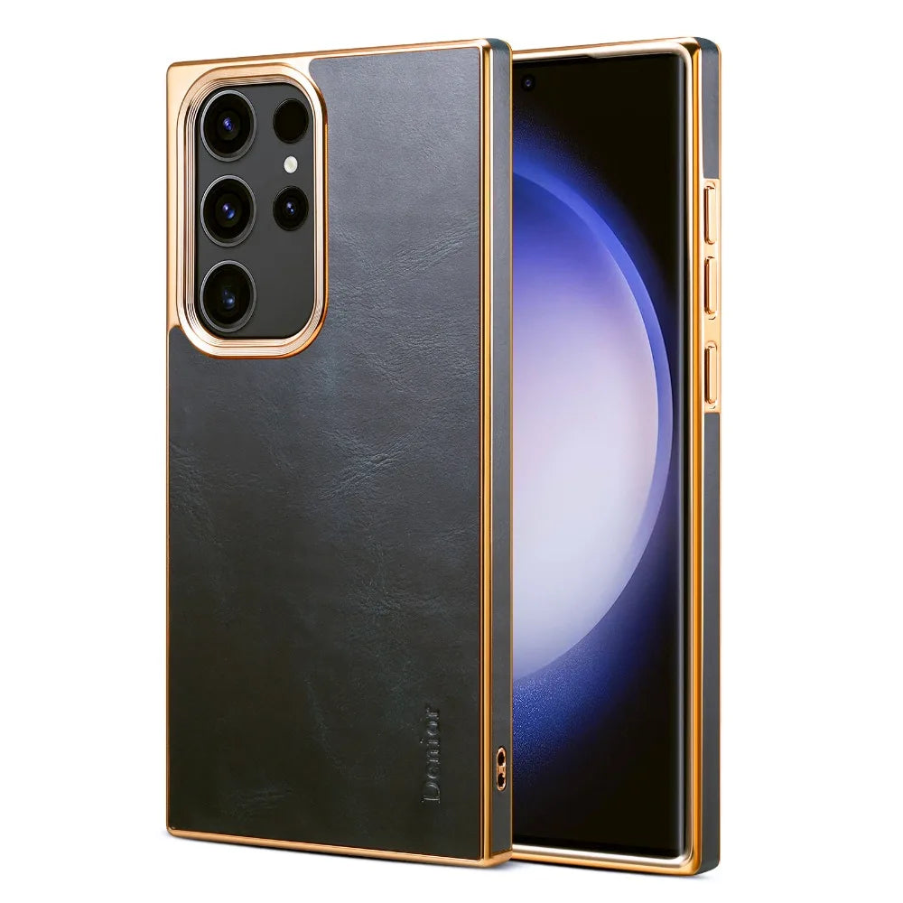 Case Samsung em couro genuíno de alto padrão