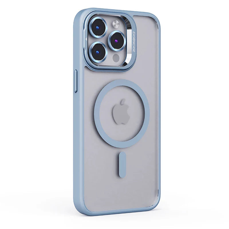 Case Nano Voxx Premium com MagSafe e detalhes em alumínio