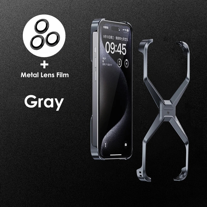 Case X IPhone Metal Minimalista Reforçada