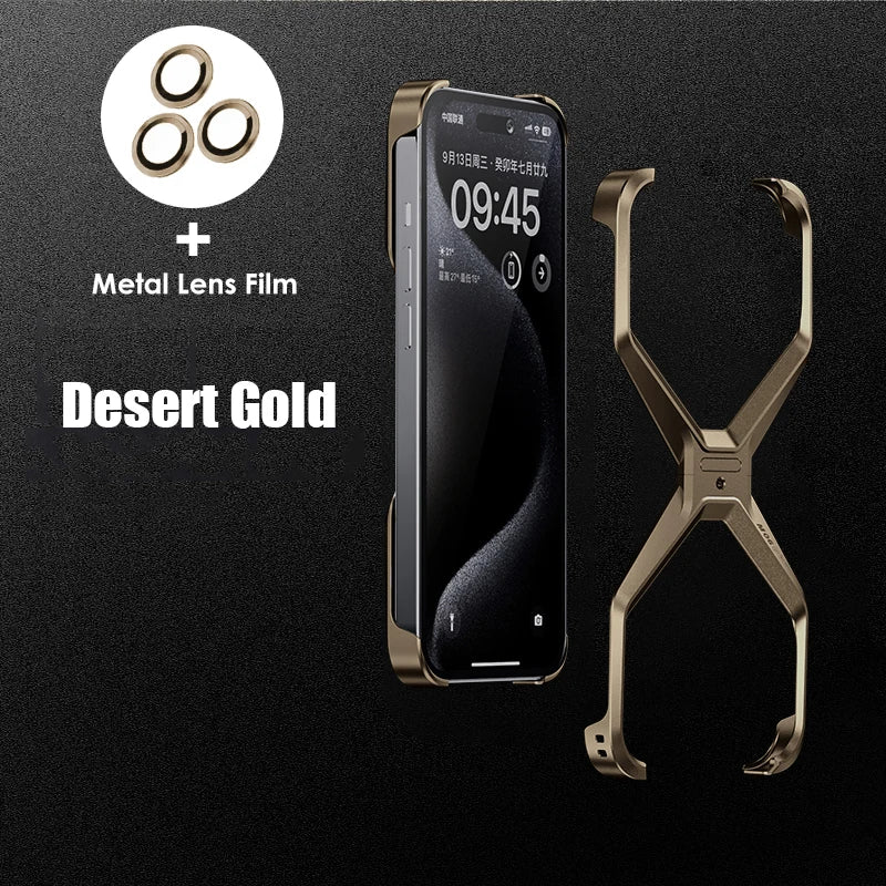 Case X IPhone Metal Minimalista Reforçada