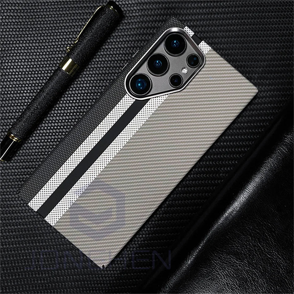 Case Samsung Super Luxury Carbono