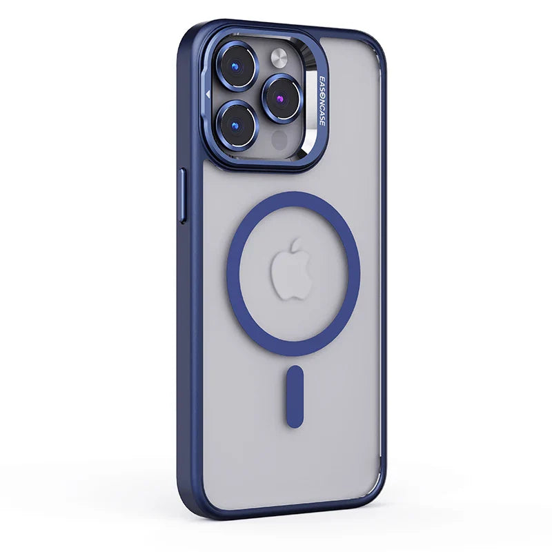 Case Nano Voxx Premium com MagSafe e detalhes em alumínio