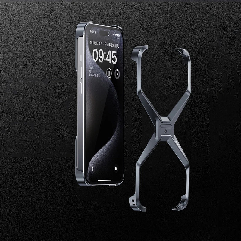 Case X IPhone Metal Minimalista Reforçada