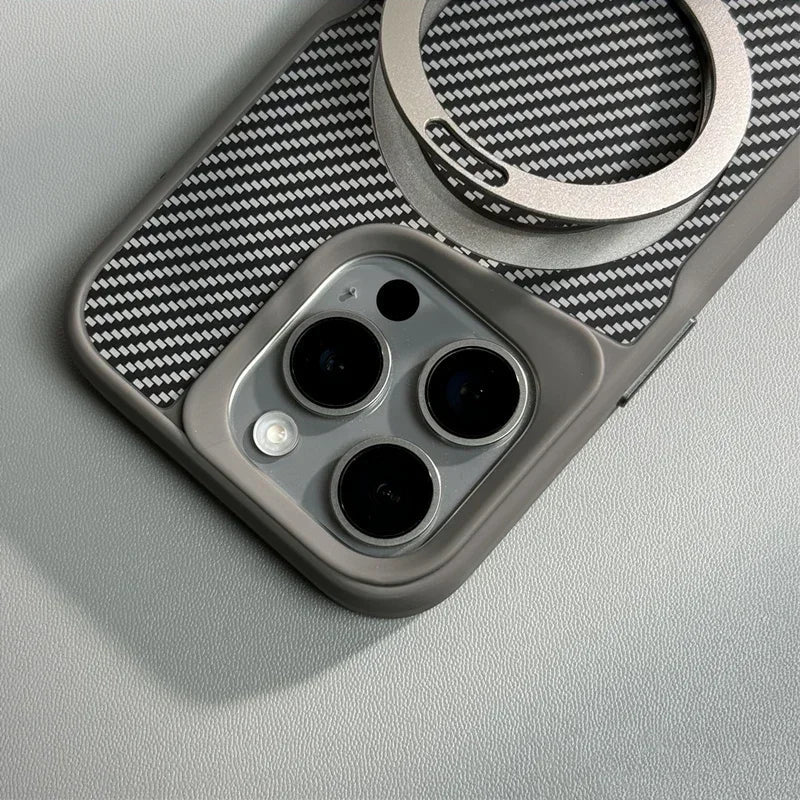 Case iPhone Anti-Impacto Carbono com Carregamento MagSafe