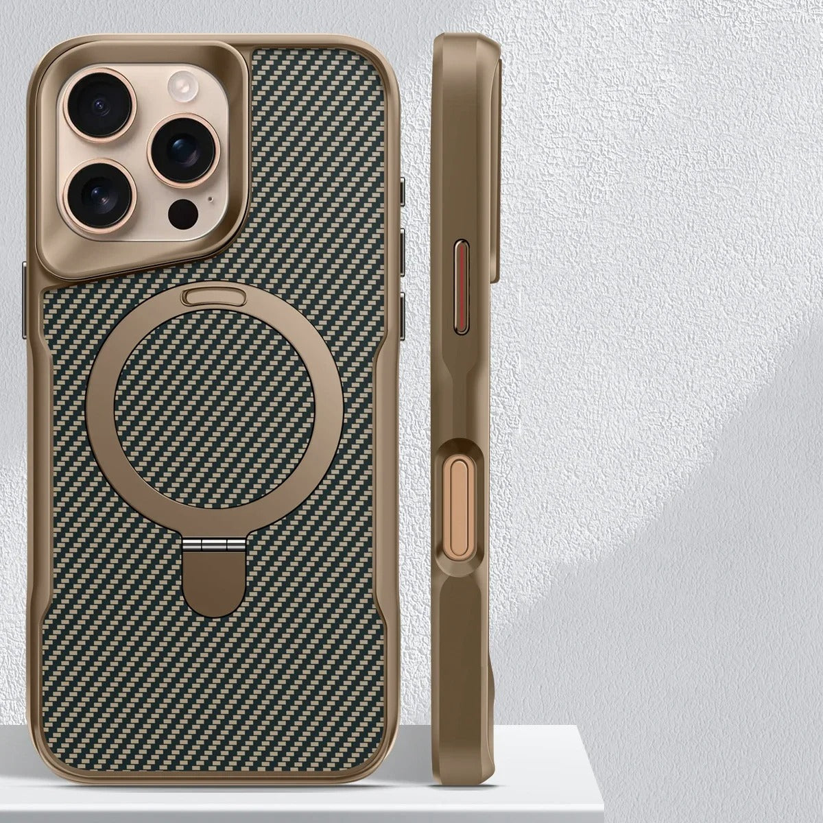 Case iPhone Anti-Impacto Carbono com Carregamento MagSafe