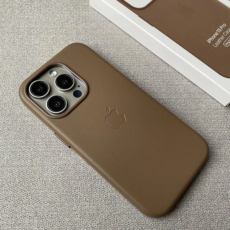 Case iPhone de Couro MagSafe