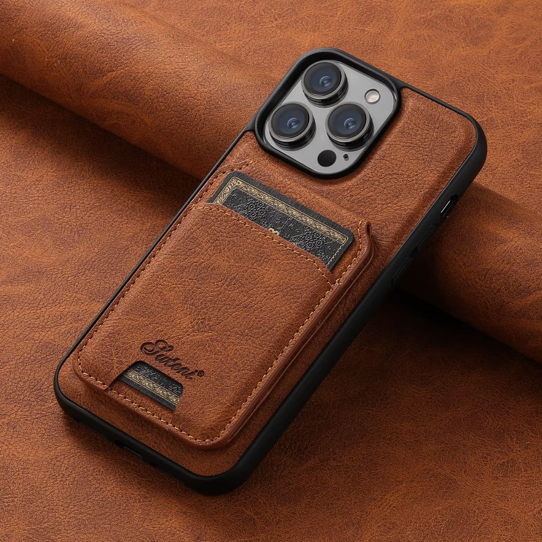 Case iPhone Couro Carteira