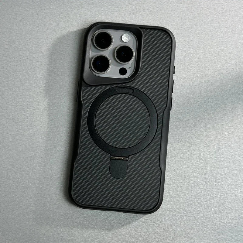 Case iPhone Anti-Impacto Carbono com Carregamento MagSafe