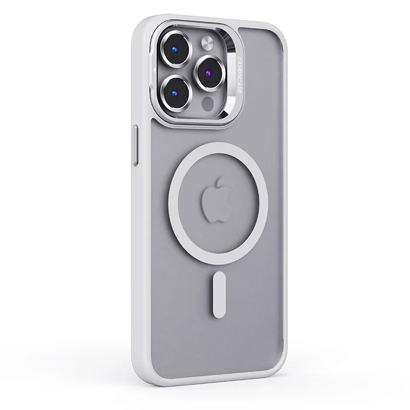 Case Nano Voxx Premium com MagSafe e detalhes em alumínio