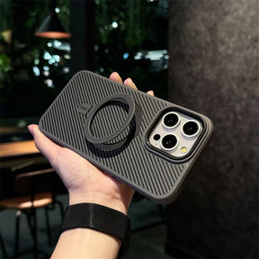 Capa de iPhone com Fibra de Carbono Resistente MagSafe
