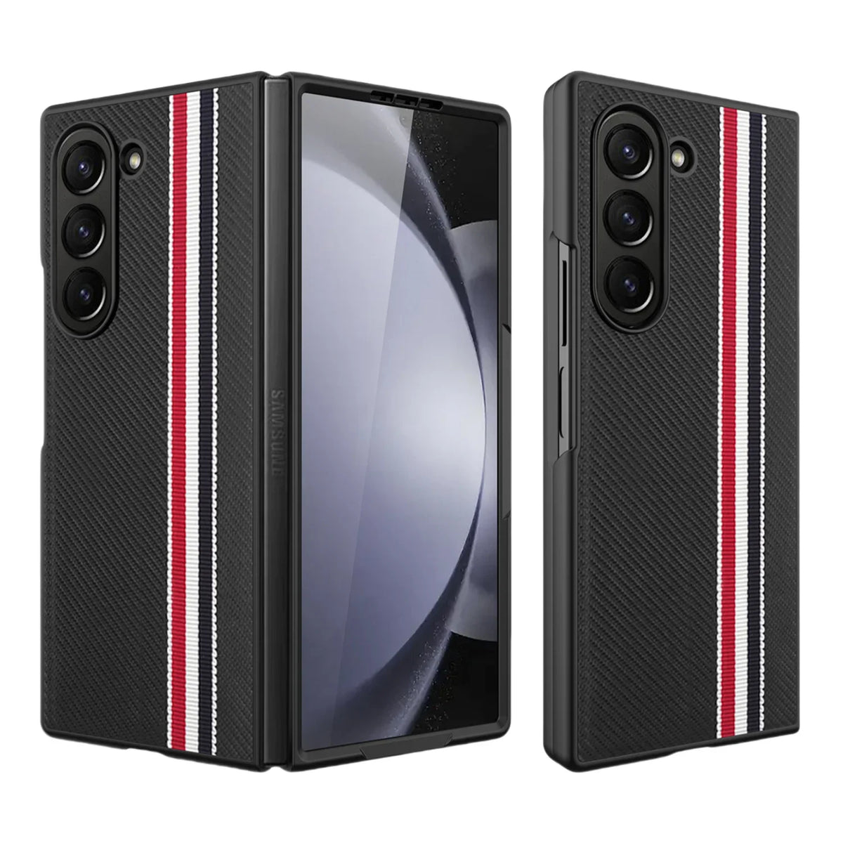 Case Samsung Z Fold com Acabamento em Carbono Minimalista