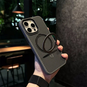 Capa de iPhone com Fibra de Carbono Resistente MagSafe