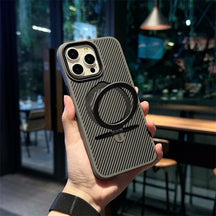 Capa de iPhone com Fibra de Carbono Resistente MagSafe